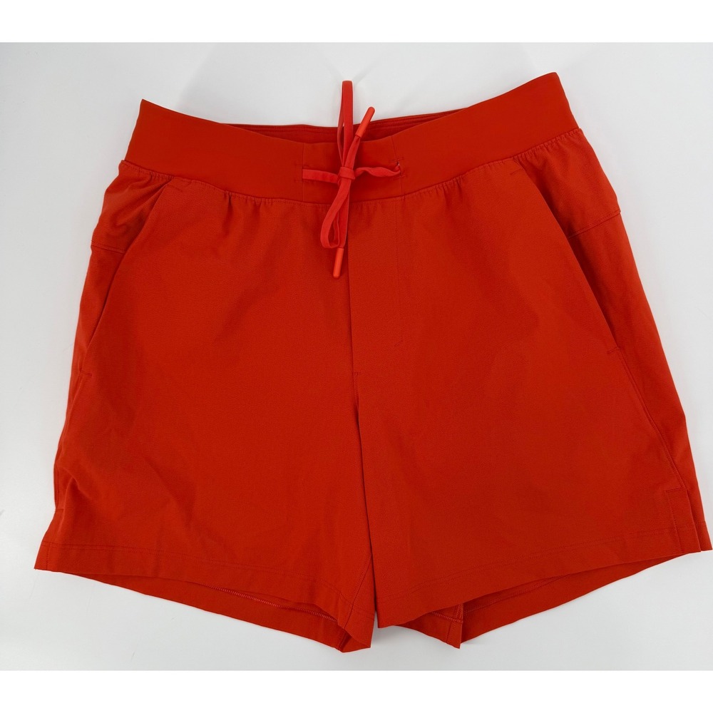 Lululemon Bowline Short 5" Orange Athletic Drawstring Shorts XS LM7BJSS.03